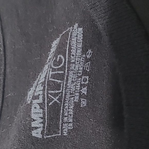 Adidas Black Tee with Gradient Heart Logo - Picture 3 of 5